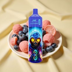 JNR Alien Max 18000 Puffs Málna Buborékrággyel, Dupla Mesh Tekercs, LED Kijelző, 28ml