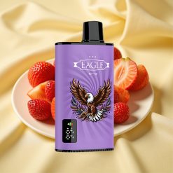JNR EAGLE Smart 23000 Puff Epe Strawberry Jég Digitális Kijelző, 25ml, 1.0ohm Mesh