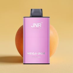 JNR Mega Box 25000 Puff Juicy Peach típusú eldobható e-cigaretta, 30ml, 850mAh, Dual Mesh Coil
