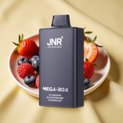 JNR Mega Box 25000 Puff Kékáfonya Savanyú Málna Eper típusú 30ml Dual Mesh