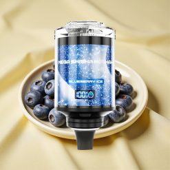 JNR Mega Shisha Hookah 100K Kékáfonya Jég Asztali Kompatibilitás 2200mAh