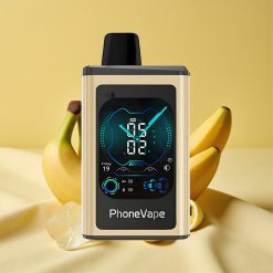 JNR PhoneVape 30000 puffs Banana Ice Turbo Rechargeable Típus-C Képernyős