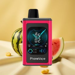 JNR PhoneVape 30000 puffs Görögdinnye Jég Turbo mód, App vezérlés, Típus-C töltés