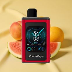 JNR PhoneVape 30000 puffs őszibarack-mangó-görögdinnye Turbo Mode App Controlled Type-C