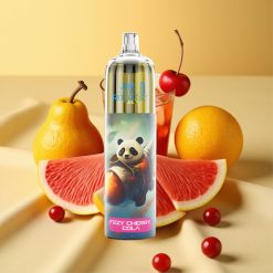 JNR Rocket-X 12400 Puff Fizzy Cherry Cola Adjustable Airflow RGB Mesh Coil