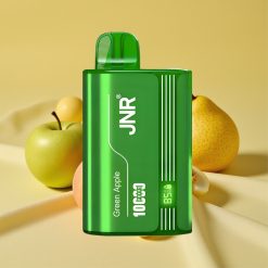 JNR Tank 10000 Puff Zöld Alma Barack Körte Disposable Vape Digitális Kijelző és Dupla Mesh Coil