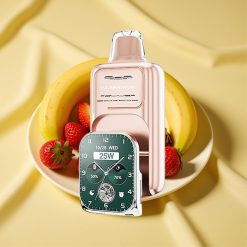 JNR VapeWatch 30000 Puffs ePohár Eper-Banán Dual Mesh Coil Type-C