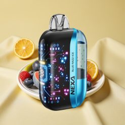NEXA Ultra 50000 Puff Blue Razz Ice 20ml 5% Nikotin Típus-C Képernyős