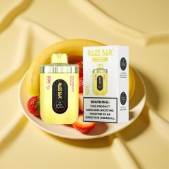 Razz Bar 50K Puffs Elszívható E-Cigi Eper Banán Mesh Coil Type-C